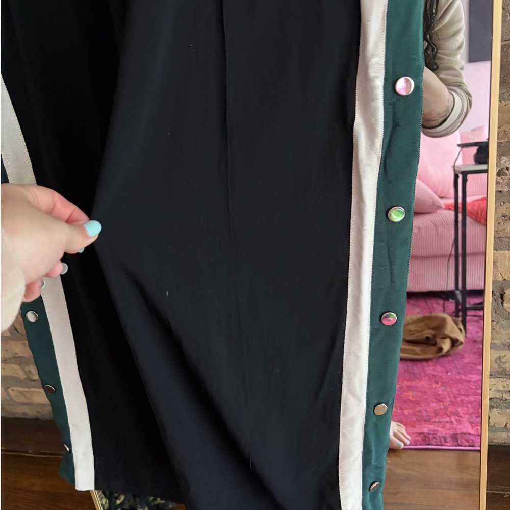 Veronica Beard Russo Side Button Striped Trousers - image 4